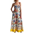 thumbnail image 1 of Vestido UOFOCO con diseños pintados de colores para mujer, 1 of 6