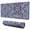 Blue Ethnic Paisley-1, variant on Long Mouse Pads for Desk,Blue Floral and Leaf Pattern Desk Mats on Top Of Desks, Desk Mouse Pad Extra Large with 3mm Non-Slip Base and Stitched Edge for Gaming,Office,Work,Home 31.5"x11.8"