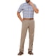thumbnail image 2 of CAMISAS CHIC para Hombres con Cuello Punto, Manga Corta, a Cuadros, Botón, Camisa de Negocios, L Azul Amarillo, 2 of 6