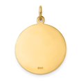 thumbnail image 4 of Diamond2Deal 14K Yellow Gold Medium St. Florian Medal Pendant for Women (L- 0.93 in, W- 0.71 in), 4 of 4
