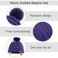 thumbnail image 3 of URATOT Winter Warm Knitted Sets Beanie Pompom Hat Scarves Winter Touchscreen Gloves Scarf Set for Men Women, 3 of 10