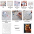 thumbnail image 3 of Paint By Numbers Kit for Adults Beginner - Orange Cat Regal Portrait DIY Canvas Painting Kits for Adults, Frameless Paint By Number for Adults for Home Wall Decor 16x20 Inch, 3 of 7