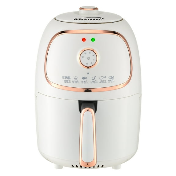 Brentwood 2-Qt. 1,200-Watt Electric Air Fryer with Timer and Temperature Control (White)