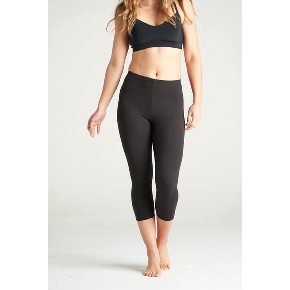 On the Go Women’s Capri Leggings (1 Pair, Black, Size 3X-5X)