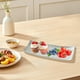 thumbnail image 4 of Bandeja de madera para almacenar bocadillos y dulces, ideal para sala de estar, comedor, decoración de mesa, blanco, plateado y dorado, tres colores opcionales., 4 of 5