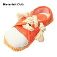 thumbnail image 7 of SPRING PARK 1PC Creative Pure Color Soft Fabric Shoes Squeaker Toy Slipper Squeaker Toys for Small, Medium and Large Dogs, 7 of 7