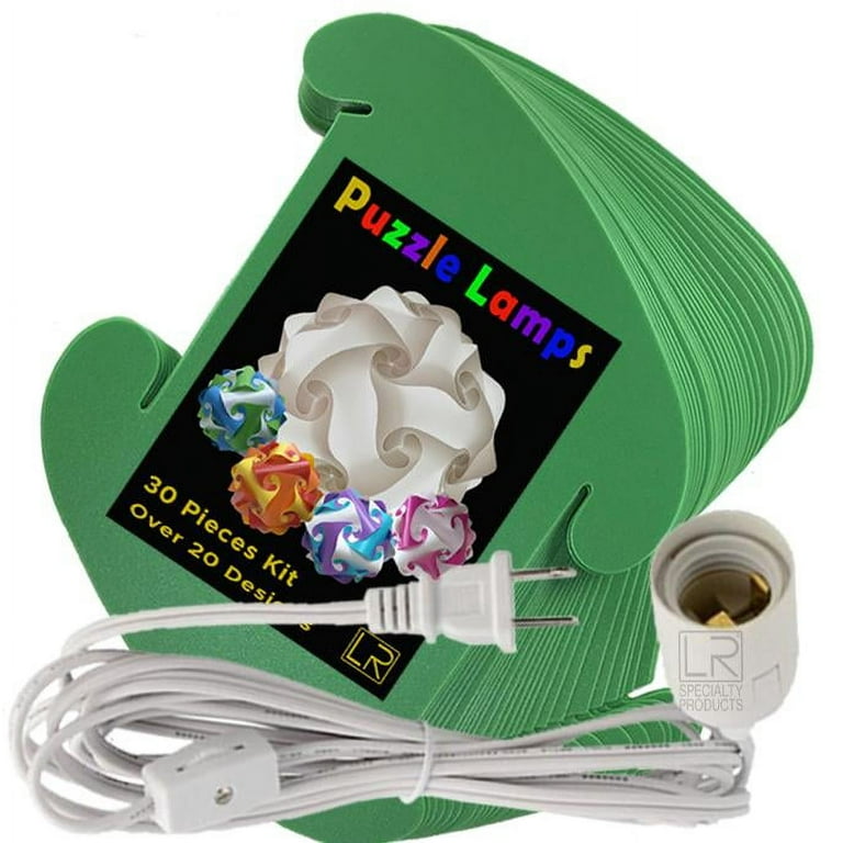 Puzzle Lamps Creative light 30 Pieces Jigsaw light Kit With 12ft