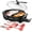 Black, variant on 6L Electric Hot Pot with Non-Stick Smokeless Design, Multi-Function Cooking Pot with Divider, Includes Ladle, Tongs, Oil Brush