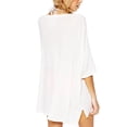 thumbnail image 4 of Camiseta holgada con estampado de letras y bikini para cubrir la playa para mujer Sweethay FS7877-01, 4 of 5