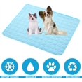 thumbnail image 3 of (28x40''/70x100cm, azul claro) Esteras de enfriamiento para perros Esteras de enfriamiento para mascotas Esteras para dormir para perros Enfriamiento para perros Enfriamiento para mascotas Estera, 3 of 5