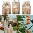 thumbnail image 2 of Shoreew Christmas Gift Box with Handle Paper House Shape Packaging for Candies Cookies Jewelry Creative Holiday Present Wrapping, 2 of 7