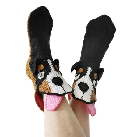 

TFFR Women Winter Autumn Casual Socks Cartoon Animal Style Patchwork Non-Slip Floor Socks