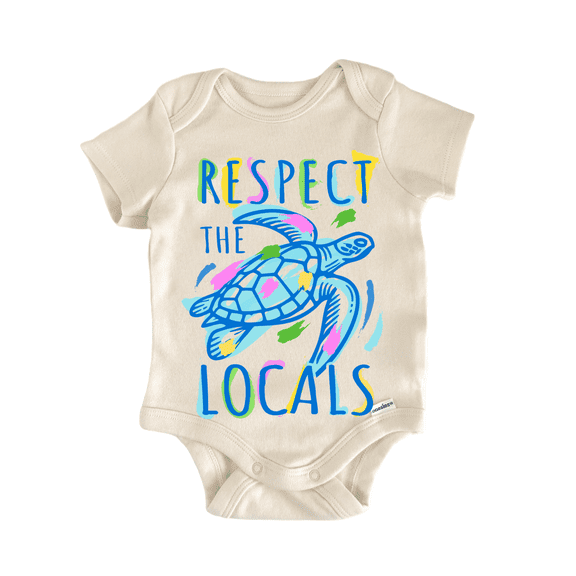 Summer Beach Sea Turtle - Baby Bodysuit