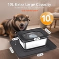 thumbnail image 2 of Cuenco de agua para perros Decflow de acero inoxidable, 10 litros, a prueba de derrames, 2 of 7