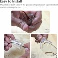 thumbnail image 4 of 2 pares de protectores laterales transparentes para gafas de seguridad: protección lateral universal para gafas pequeñas y medianas qe, 4 of 5