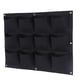 thumbnail image 1 of Delaman Plant Grow Bag 12 Bolsillos Degradable Vertical Hanging Wall Garden Planter Container 1PC(Negro), 1 of 5
