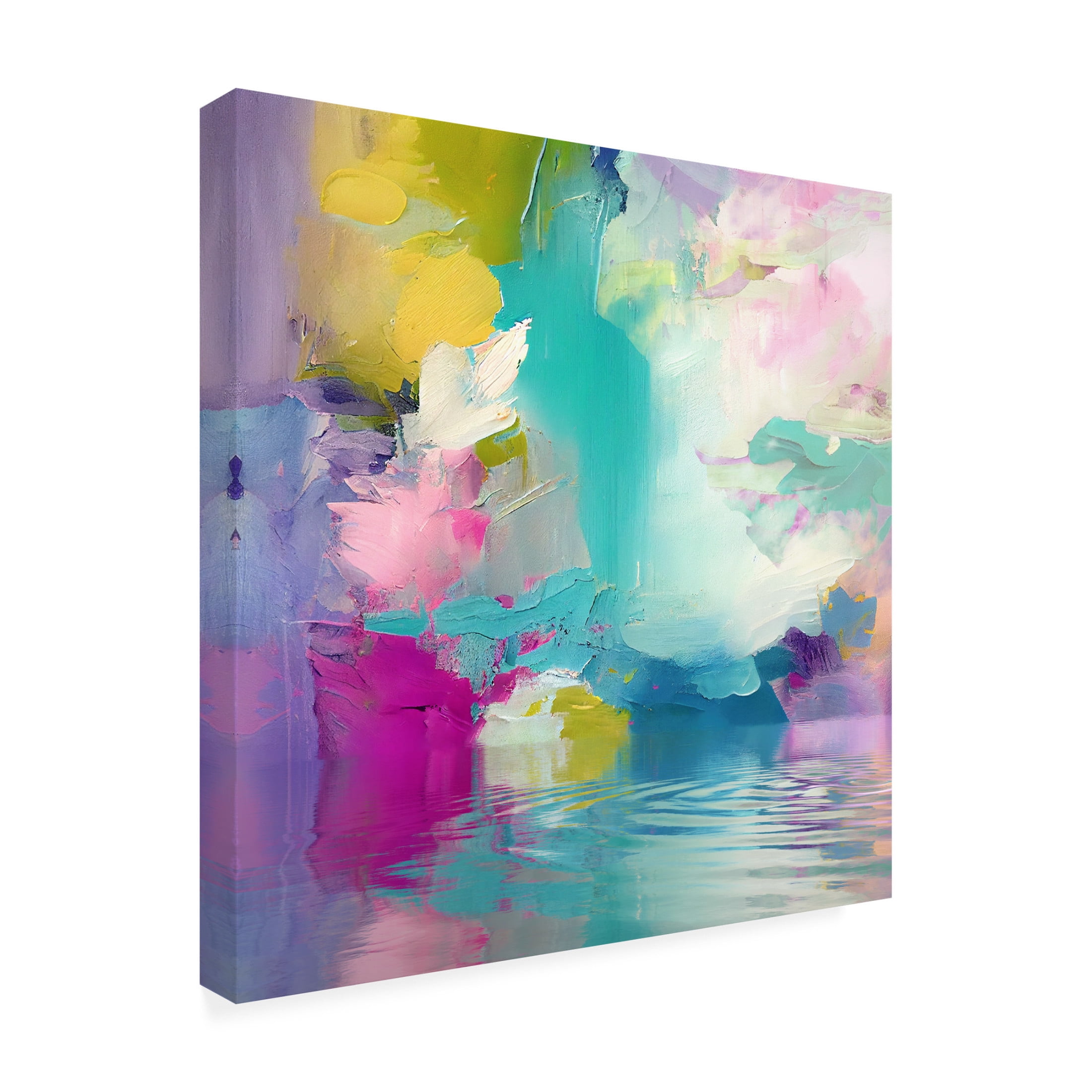 Canvas Wall Art - Sasha 'The Futility of Reason' Wall Art for Living Room, Bedroom, or Office Décor by Trademark Fine Art - 18 x 18 Inches
