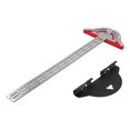 thumbnail image 3 of Woodworkers Ruler Protractor Angle Finder Design Ruler 32cm, 3 of 5