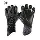 thumbnail image 4 of Soidarity Guantes de portero de fútbol para niños adultos 6/7/8/9/10, portero de fútbol para niños profesional grueso duradero Ropa Deportiva, Zapatos negro Adulto 9, 4 of 6