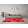 thumbnail image 3 of Ahgly Company Indoor Square Abstract Orange Modern Area Rugs, 8' Square, 3 of 4