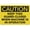 Warning Sign 3, variant on Caution Keep Out Sign 8"x12", Wall Decor for Home Kitchen Farm Garden Garage, Indoor Outdoor Use for Home Business Restricted Area