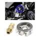 thumbnail image 4 of Kit adaptador de medidor de temperatura y presión de aceite para vehículos, accesorios de aluminio universales Plata, 4 of 9