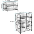 thumbnail image 6 of 4 Tiers Stackable Can Rack Organizer, x-Cosrack Soda Can Dispenser Storage,For 48 Cans Large Capacity, Kitchen and Living Room Countertops,Black, 6 of 9