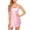 Pink, variant on zttd women cowl neck satin mini nightdress silk underwear strap cami dress sleepwear