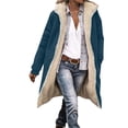 thumbnail image 3 of Pounoo Long Reversible Winter Coats for Women Oversized Fleece Puffer Thicken Warm Shearling Down Jackets Outerwear Long Coats Parka Jacket with Hood Gift, 3 of 6