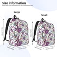 thumbnail image 4 of Daiia Fairy Flower Vintage Canvas Backpack for Men and Women ,Hiking Backpack,Travel Laptop Bag for School,Large Capacity Backpack, 4 of 8