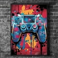 thumbnail image 2 of Hieng Video Game Wall Art Gaming Posters Gamer Wall Decor for Teen Boys Bedroom Graffiti Gamepad Headphones Canvas Prints Cool Pictures Pop Art Painting Men Room Decoration（Only canvas）, 2 of 6