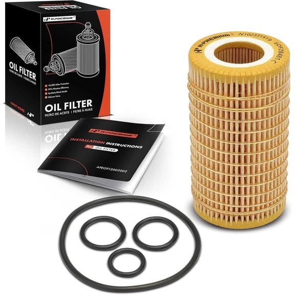 A-Premium 10K Miles Protection Oil Filter Compatible with Mercedes-Benz C230/240/250/280/300/32 AMG/320/350/43 AMG/55 AMG, E280/300/320/350/430/500/55 AMG/550 & Chrysler & Dodge & Freightliner