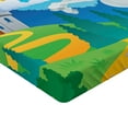 thumbnail image 2 of Ambesonne Fantasy Fitted Sheet, Unicorn with Rainbow, King Size, Multicolor, 2 of 3