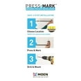 thumbnail image 6 of Moen Hensley 24 in. Double Towel Bar with Press and Mark in Brushed Nickel, 6 of 6