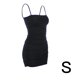 thumbnail image 1 of Vestido de verano sin mangas con cuello barco para mujer Vestido ajustado para club nocturno, Negro, S kenally AP1098-17B, 1 of 7