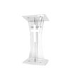 thumbnail image 5 of FixtureDisplays® Plexiglass Acrylic Podium Clear Lectern Church Pulpit With Cross décor 1803-311, 5 of 5