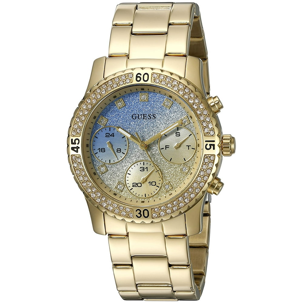 GUESS - GUESS Women's Gold-Tone Chronograph Watch U0774L2 - Walmart.com ...