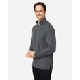 thumbnail image 2 of CORE365 CE405 Men's Fusion ChromaSoft™ Pique Quarter-Zip Pullover-Carbon Heather-2XL, 2 of 6