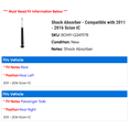 thumbnail image 2 of Shock Absorber - Compatible with 2011 - 2016 Scion tC 2012 2013 2014 2015, 2 of 2