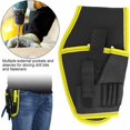 thumbnail image 3 of Bolsa para cinturón de taladro eléctrico, bolsa multifuncional para herramientas de electricista inalámbrica, bolsa para taladro portátil, 2 uds., 3 of 5