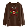 thumbnail image 4 of Chandails à Capuchon de Noël pour Femmes en Liquidation, Chandail à Capuche Décontracté Imprimé à Manches Longues, Chandail, Blouse, Chandail, 4 of 8