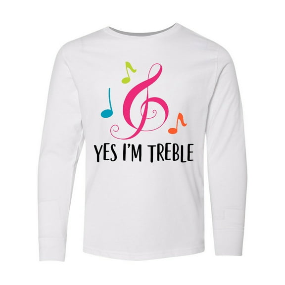 Inktastic Choir or Marching Band Treble Music Gift Long Sleeve Youth T-Shirt