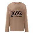 thumbnail image 3 of 1692 They Missed One Sweatshirt for Women Halloween Oversized Sweatshirt Casual Crewneck Pullover Tops, 3 of 5