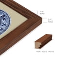 thumbnail image 2 of Porcelain in Blue and White I -Framed Print w/glass-Chestnut, 2 of 7