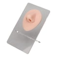 thumbnail image 2 of Silicone Nose Model 3D Simulated Nose Model with Acrylic Stand for Piercing Practice Jewelry Display Medium Skin Color, 2 of 5