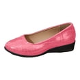 thumbnail image 6 of Wedge Dress Shoes for Women Ladies 2025 Spring Leather Pointed Toe Low Heel Ballet Flat Slip on Dressy Shoes, 6 of 9