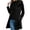 Black, variant on Fanshiluo Women's Hooded Mid Length Single Breasted Coat, Casual Outerwear with Pockets for Fall Winter,Size S-3XL