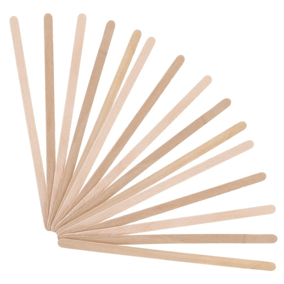 TABLZONE Wooden Stirring Sticks for Coffee Tea Juice 100pcs Beige Wood Safe Lightweight Practical for Home