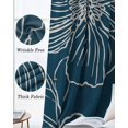 thumbnail image 6 of Teal Flowers Blackout Curtains 54 Inch Length 2 Panels Set for Living Room Bedroom, Spring Floral Botanical Modern Art Room Darkening Window Curtains Thermal Insulated Black Out Curtain 52"x54", 6 of 8
