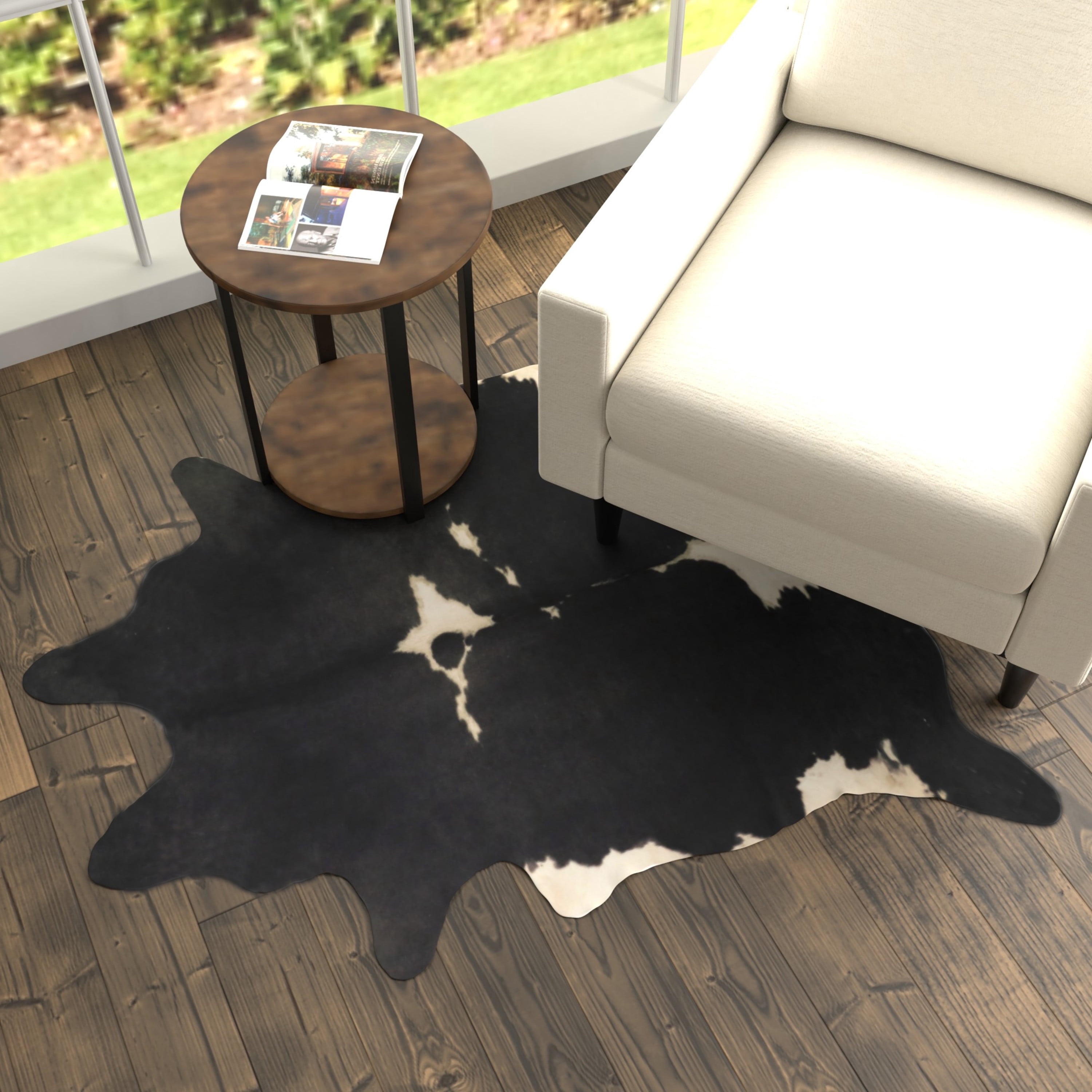 Caleb Faux Cowhide Accent Rugs